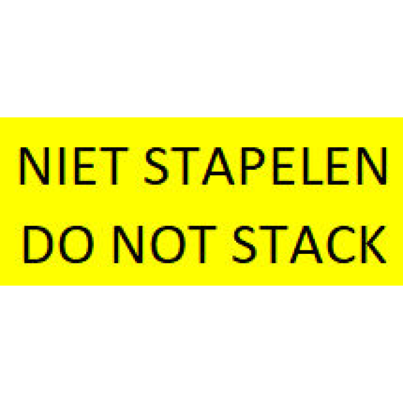 Etiket CDC Niet stapelen/do not stack (777017)